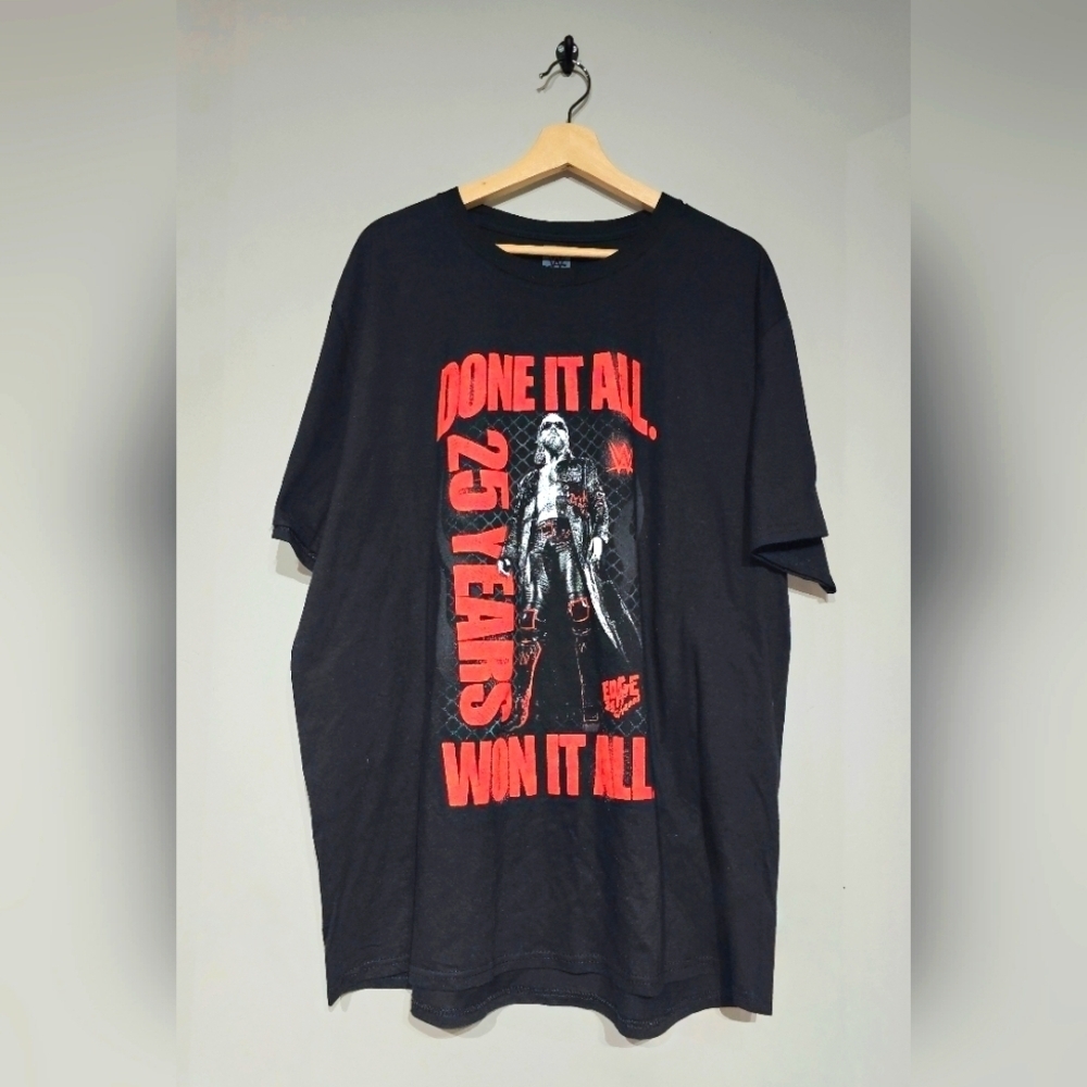 WWE Men's Black Edge 25 Years Done It All T-Shirt Size 2XL